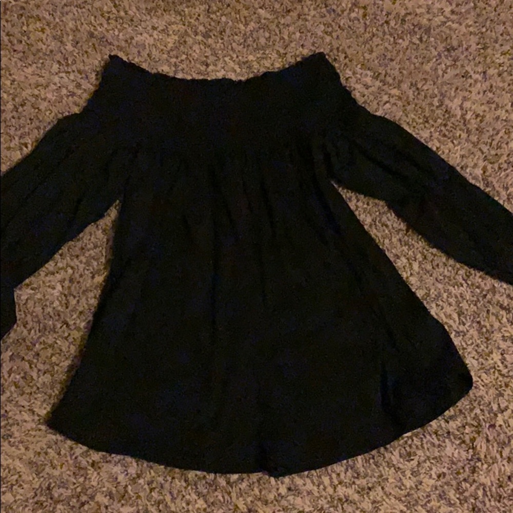 Ralph Lauren Black Off Shoulder Blouse